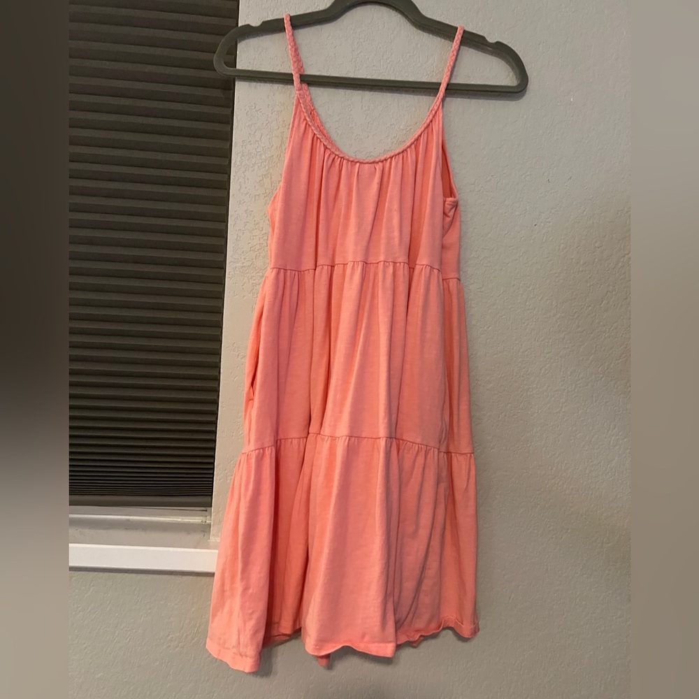 Old Navy Tiered Dress Pink Size Small